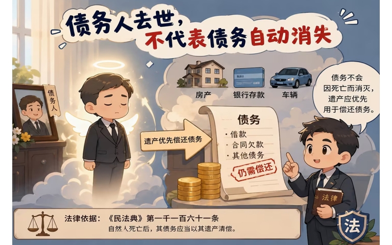 债务人去世了家属必须替他还债吗？